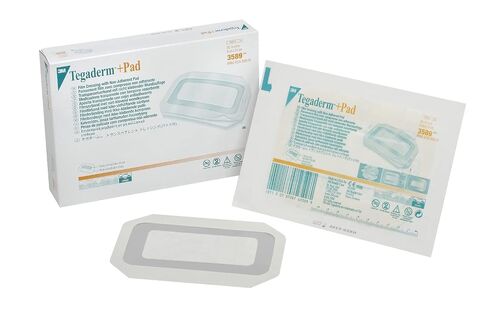 3M™ Tegaderm™ +Pad Film Dressing, 3591, 3-1/2 in x 10 in (9 cm x 25 cm), 25 Each/Carton, 4 Carton/Case in Kuwait