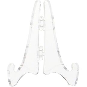 Plymor Clear Acrylic Mini Adjustable Folding Display Easel, 2.125" H x 1.625" D (2 Pack) in Kuwait