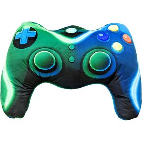 Meeting Story Game Controller Shaped Plush Throw Pillow Cushion for Boys and Girls Gamer Room Decoration for Sofa Couch/Computer Chair/Bed Gifts for Teen Boys Gaming Toy Pillow (Purple Green, Mini) in Kuwait