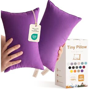 BEDSUM Toddler Pillows 13x18 Microfiber: Travel Inserts, 2 Pack, Denim Blue | Soft brushed microfiber, 13x18 size, 2 pillow inserts, machine washable, lightweight for daycare, travel, and home use in Kuwait