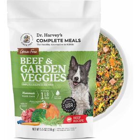 Dr. Harvey's Beef & Garden Veggies Dog Food, Human Grade Grain-Free Dehydrated Food for Dogs with Freeze-Dried Beef (5 Pounds) in Kuwait