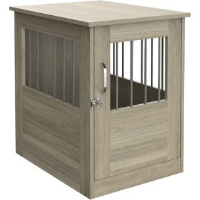 ClosetMaid Pet Crate End Table Furniture for Medium Dogs or Cats Under 25 lbs, Earth Gray Wood Grain Finish in Kuwait
