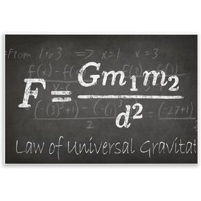 Stupell Industries Law Of Universal Gravity Wall Plaque Art, 10 x 0.5 x 15, Multi-Color in Kuwait
