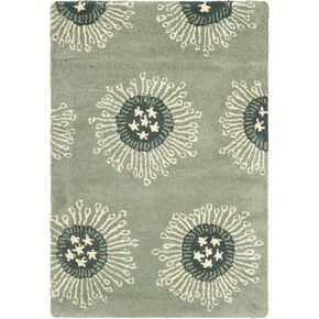 Safavieh Soho Collection SOH852B Handmade Premium Wool & Viscose Runner, 2'6" x 8', Light Blue/Multi in Kuwait