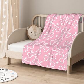 Dog Flannel Fleece Blanket Throw Couch Microfiber Soft Cozy Lightweight Luxury Bed Blanket 40"x30"for Pet in Kuwait