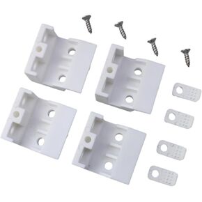 4 Pcs Venetian Blinds Bracket Headrail Support Bracket Clip Wide Beam Folding Blinds Support Frame ( White, 36 X 33 X 21.5 mm) in Kuwait