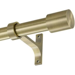 Heavy Duty Curtain Rods Extra Long 144 to 240 Inch, Single Drapery Rods with Cap Finials, 1-Inch Window Treatment Curtain Rod Telescoping, Brushed Nickel in Kuwait