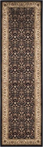 SAFAVIEH Lyndhurst Collection Accent Rug - 4' x 6', Black & Ivory, Traditional Oriental Design, Non-Shedding & Easy Care, Ideal for High Traffic Areas in Entryway, Living Room, Bedroom (LNH316B) in Kuwait