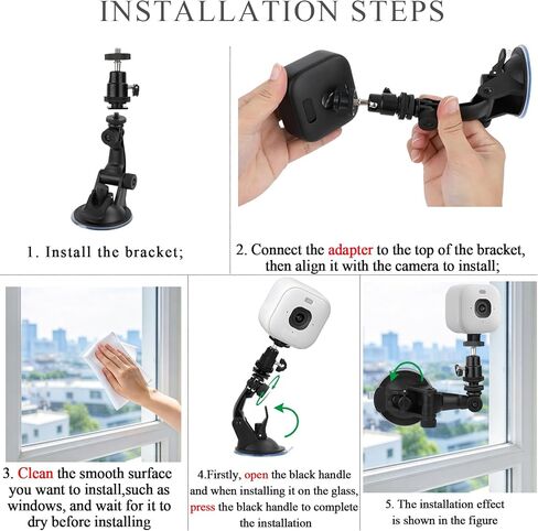 VVHOOY 2 Pack Gooseneck Twist Mount Compatible with Blink Mini Pan Tilt, Security Camera Stand Bracket Flexible Outdoor Indoor Cameras Mounting Bracket Adjustable Mount Without Tools(16.5in, White) in Kuwait
