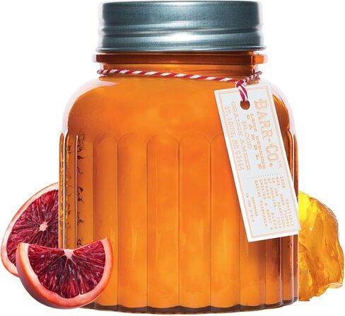 Barr-Co. Fir & Grapefruit Apothecary Jar Candle, Bright Woody Citrus, 100% Vegetable & Soy Wax Candles for Home, 120-Hour Burn Time, Clean Burning Candles, 20 oz in Kuwait