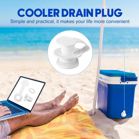 3 Sets Cooler Drain Plug Cooler Plug Replacement Triple Snap Drain Plug Cooler Plug Assembly for Coolers 1.14 Inches/ 2.9 cm Shaft Length, White in Kuwait