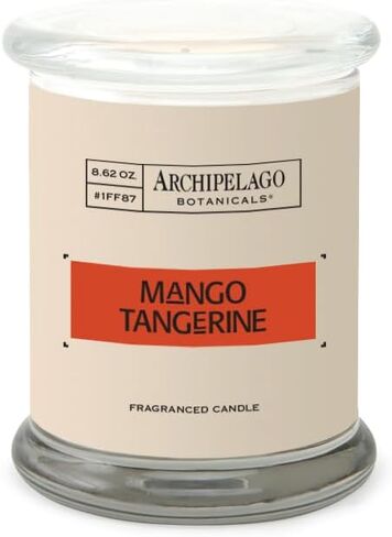 Archipelago Botanicals Pomegranate Citrus Glass Jar Candle | Pomegranate and Citrus| Hand-Poured Premium Wax and Lead-Free Wicks | Burns Approx. 60 Hours (8.6 oz) in Kuwait
