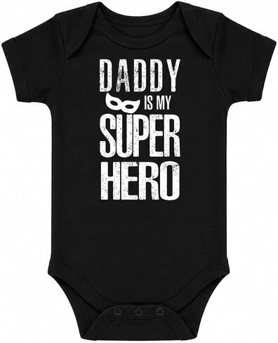 CBTwear Daddy Is My Superhero - I Love My Dad My Father Is The Best - Cute Infant One-Piece Baby Bodysuit in Kuwait