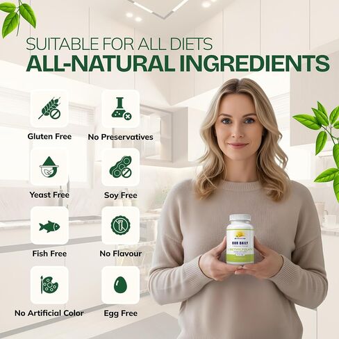 Our Daily Vites L-Methylfolate 7.5 mg / 7500 mcg Maximum Strength Active Folate, 5-MTHF, Filler Free, Gluten Free, Non-GMO, Vegetarian Capsules 90 Count (3 Month Supply) (90) in Kuwait