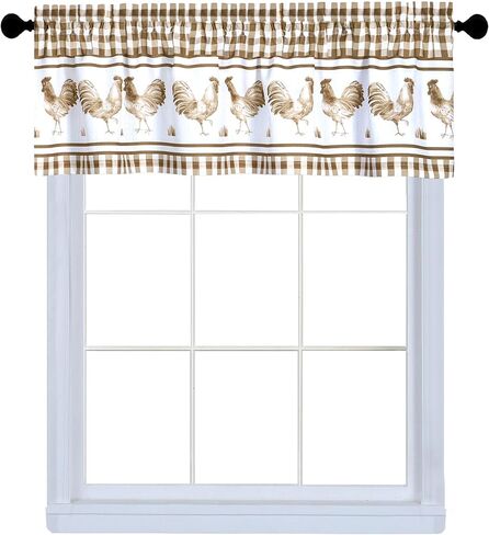 Achim Home Furnishings Barnyard Valance 58 x 14 - كحلي in Kuwait