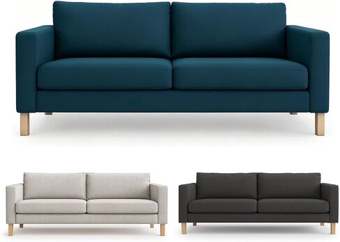 FMCTL Karlstad Sofa Cover Replacement Compatitble for IKEA Karlstad Sofa Cover 3 Seat,Karlstad Couch Cover Only!(Dark Ocean) in Kuwait