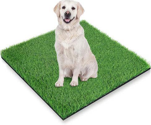 GLOBREEN Pet Friendly Artificial Grass for Dogs to Pee, Whelping, Puppy Potty Training, Fake Turf Grass Mat for Patio, Indoor Outdoor, High Drainage, 59.1" x 31.5" in Kuwait