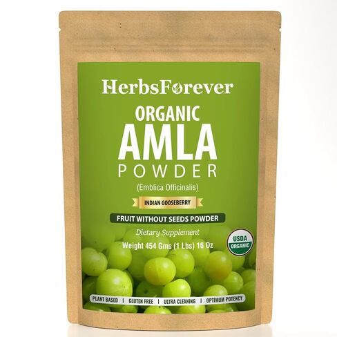 Herbsforever Amla Powder – Phyllanthus emblica – Supports Immune System – Non GMO, Organic, Vegan – 230 GMS in Kuwait