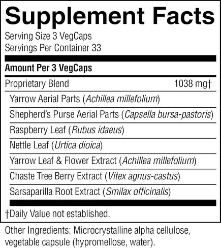 Nature's Sunshine Menstrual Reg, 100 Capsules, Kosher | Herbal Supplement Helps Maintain Hormone Balance and Promotes a More Comfortable Menstrual Cycle in Kuwait
