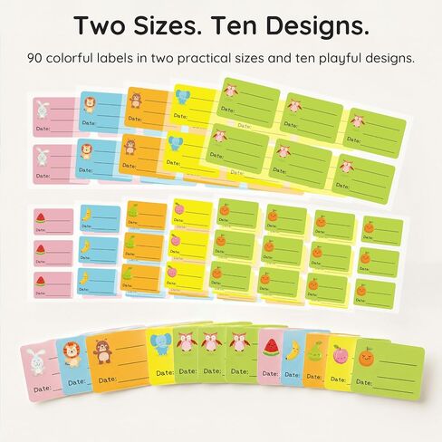 Baby Food Labels, Removable Write-On Daycare Date Labels for OXO Tot Baby Food Storage Containers, Trays, Jars, Freezer & Dishwasher Friendly, for Infants & Babies in Kuwait