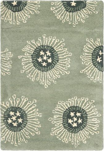 Safavieh Soho Collection SOH852B Handmade Premium Wool & Viscose Runner, 2'6" x 8', Light Blue/Multi in Kuwait