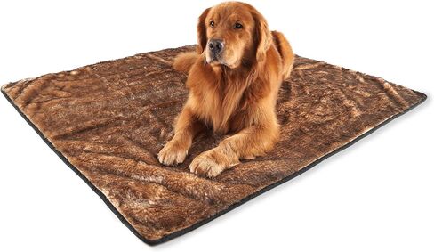 PAW BRANDS Waterproof Blanket for Dogs - Luxury Cool Comfort Throw Blanket - 60in x 50in Machine Washable Pet Blankets for Large Dogs and Pets, Faux Fur and Ultra-Soft Dog PupProtector in Kuwait