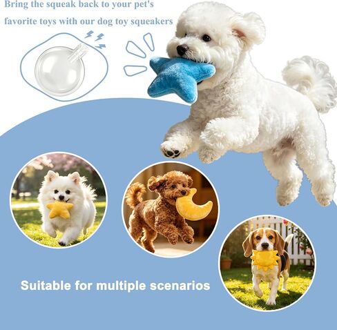Miokun 300 Pack 35mm Squeakers for Dog Toys Fit Repair Dog Pet Baby Toys Noise Maker Insert Replacement in Kuwait