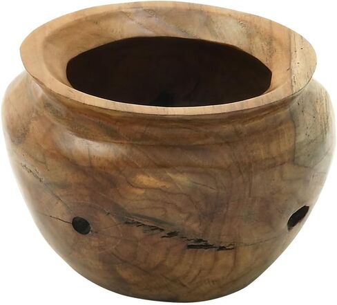 Deco 79 Teak Wood Handmade Live Edge Free Form Decorative Bowl, 14" x 12" x 6", Brown in Kuwait