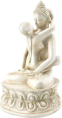Bellaa 29639 Buddha Statue Yab Yum Shakti Embrace Tantra 6 Inch Tall in Kuwait