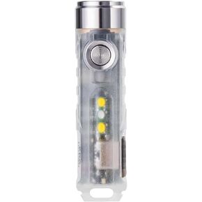 RovyVon Aurora A7 G4 Keychain Flashlight، USB C قابل لإعادة الشحن بحد أقصى 650 مصباح يدوي عالي السطوع مع EDC صغير الحجم، 8 أوضاع، أزرق متوهج، مثالي للهدايا والتخييم في حالات الطوارئ في الهواء الطلق in Kuwait