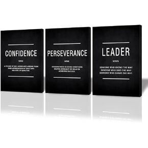 BWSPACE Inspirational Wall Art, Motivational Canvas Wall Art, grind hustle wall art 3 Pieces Wall Art Decorations for Office Living Room and Bedroom Decor (36" W x 16" H, GRIND) in Kuwait