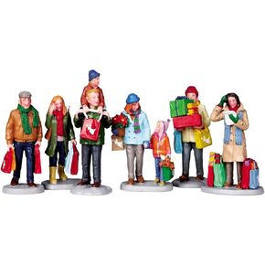 Lemax Village Collection Holiday Shoppers Set of 6 # 92683 in Kuwait