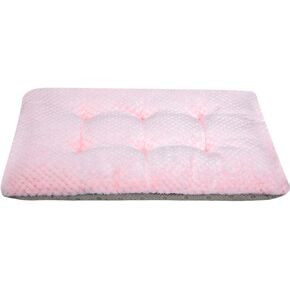 WONDER MIRACLE Fuzzy Deluxe Pet Beds, Super Plush Dog or Cat Beds Ideal for Dog Crates, Machine Wash & Dryer Friendly (15" x 23", S-Baby Pink) in Kuwait