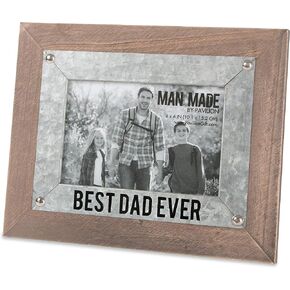 Pavilion - Best Dad Ever - Wood and Metal 4x6 Picture Frame in Kuwait
