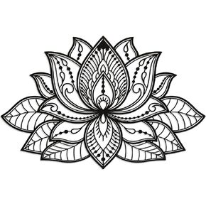Colorfull Worlds Mandala Metal Wall Decor, Lotus Flower Meditation Room Decor, Minimalist Zen Garden Bohemian Gift for New Year (26.3" x 17" | 67 x 43 cm, Copper) in Kuwait
