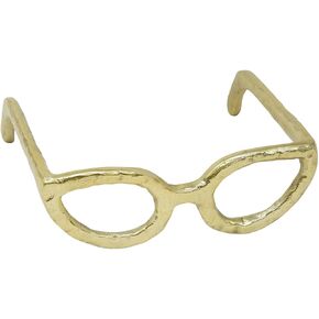 Sagebrook Home Abstract Cat Eye Glasses Metal Sculpture, Room or Office Décor, Gold 8 L x 8 W x 3 H Inches in Kuwait