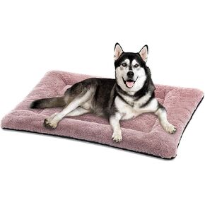 SIWA MARY Dog Bed Mat Soft Crate Pad Washable Anti-Slip Mattress for Large Medium Small Dogs and Cats Kennel Pad (23'' x 18'', Grey) in Kuwait