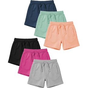 Andrew Scott Boys Girls Kids -Toddler French Terry Cotton Drawstring Shorts | Multi Packs & Colors in Kuwait