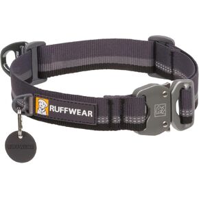 Ruffwear، طوق للكلاب من الحبال العلوية، طوق عاكس مع مشبك معدني للاستخدام اليومي، غروب الشمس، 35.56 سم - 50.8 سم in Kuwait