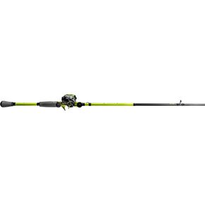 Mach Lew's 2 Casting Reel and Fishing Rod Combo, 7-Foot 3-Inch 1-Piece Premium IM8 Graphite Fishing Rod, Right-Hand Retrieve, Black/Green in Kuwait