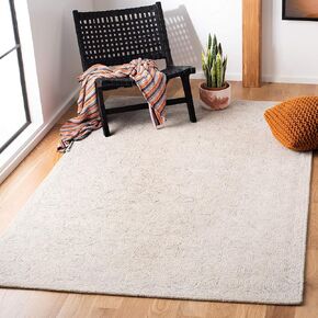 Safavieh Micro-Loop Collection MLP527G Handmade Premium Wool Runner, 2'3" x 7', Silver/Grey in Kuwait