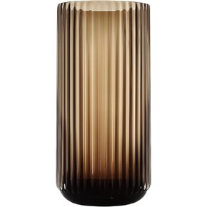 Large Cylinder Ribbed Green Glass Flower Vase for Farmhouse Dining Table Centerpieces Decor in Kuwait