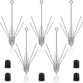 Sotiff 5 Pcs Sputnik Sinker Surf Fishing Weights Fishing Equipment in Kuwait