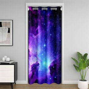 Privacy Thermal Insulated Door Curtain, Marijuana Weed Door Curtain for Doorway Privacy, Trippy Cannabis Room Separators Divider Wall, Bedroom Closet Door Cover Curtain, 1 Panel, 34"W x 80"L in Kuwait