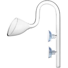 Glass Lily Pipe Outflow for Aquarium Planted Tank (10mm for 9/12mm (3/8" ID) tubing) in Kuwait