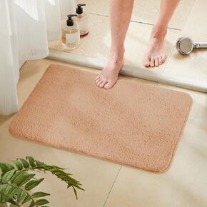 TECHMILLY Super Soft Shaggy Bathroom Rugs, Absorbent Thick Non Slip Microfiber Bath Rugs, Quick Dry Machine Washable Bath Mat for Bathroom Floor, Bathtub and Shower 17"x24" in Kuwait