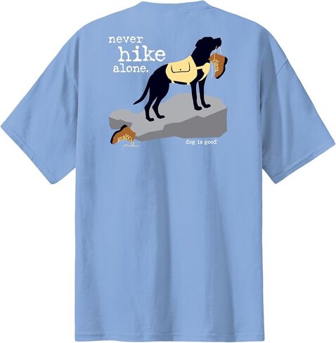 تي شيرت Dog is Good لا تتنزه بمفردك أبدًا - هدية رائعة لمحبي الكلاب، مصنوعة من مواد عالية الجودة، للرجال والنساء in Kuwait