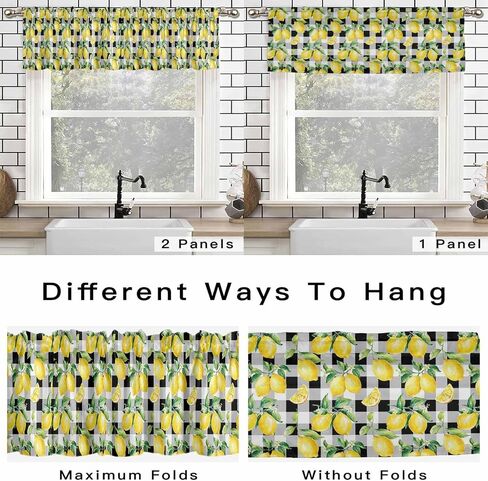 Teal Brown Gradient Leaf Kitchen Rod Pocket Valances Curtain,Modern Abstract Art Privacy Windows Valance,Modern Abstract Art Short Curtains for Bedroom Laundry Room 54x18in in Kuwait