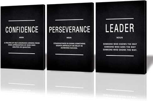 BWSPACE Inspirational Wall Art, Motivational Canvas Wall Art, grind hustle wall art 3 Pieces Wall Art Decorations for Office Living Room and Bedroom Decor (36" W x 16" H, GRIND) in Kuwait
