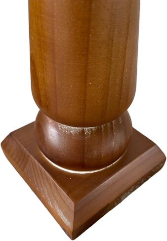 SOFE Distressed White Candle Holder 13 Inch Tall, Rustic Candle Holders for Pillar Candles, Wood Candle Holders for Table Centerpiece, Handmade Candle Holder for Fireplace Mantel Home Decor in Kuwait